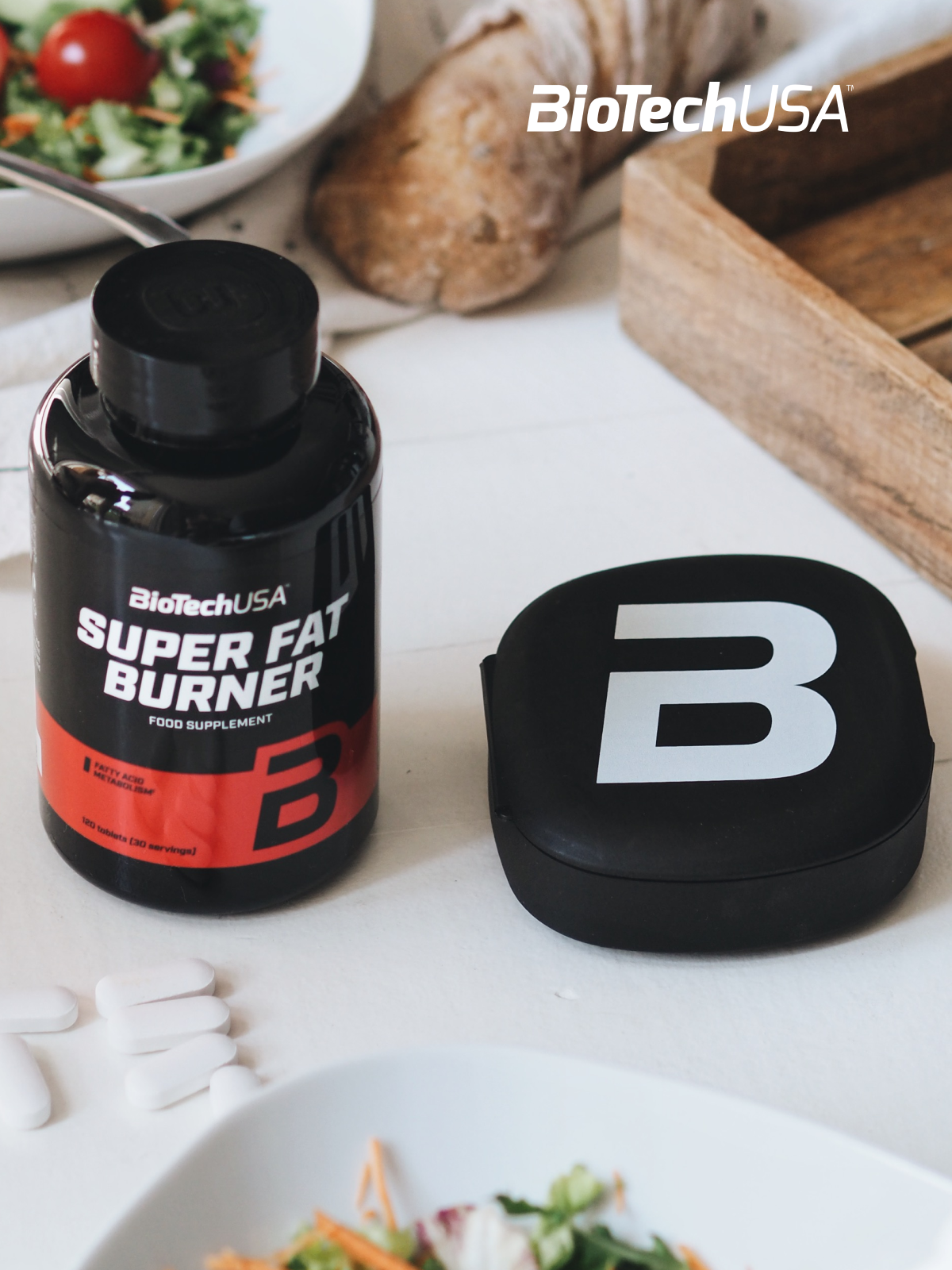 BioTechUSA Таблетница Pillbox Black