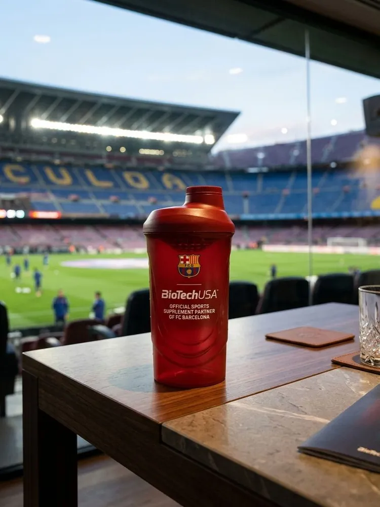 BioTechUSA шейкер FC Barcelona 600 мл. (Красный)