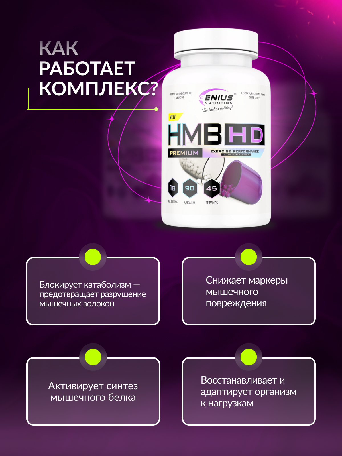 Genius Nutrition HMB-HD 90 капс.