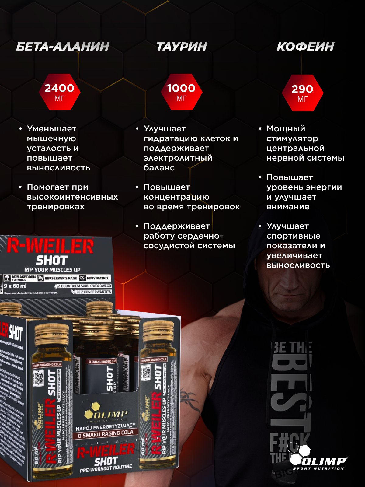 Olimp Sport Nutrition R-weiler shot 60 мл.*9 ампул