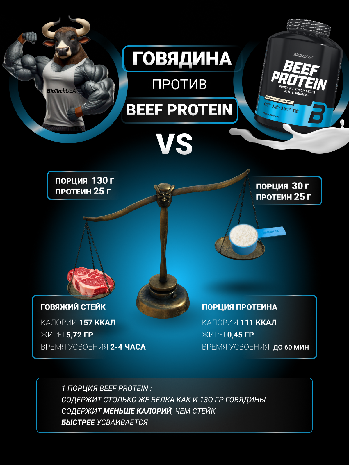 BioTechUSA Beef Protein 500 г.