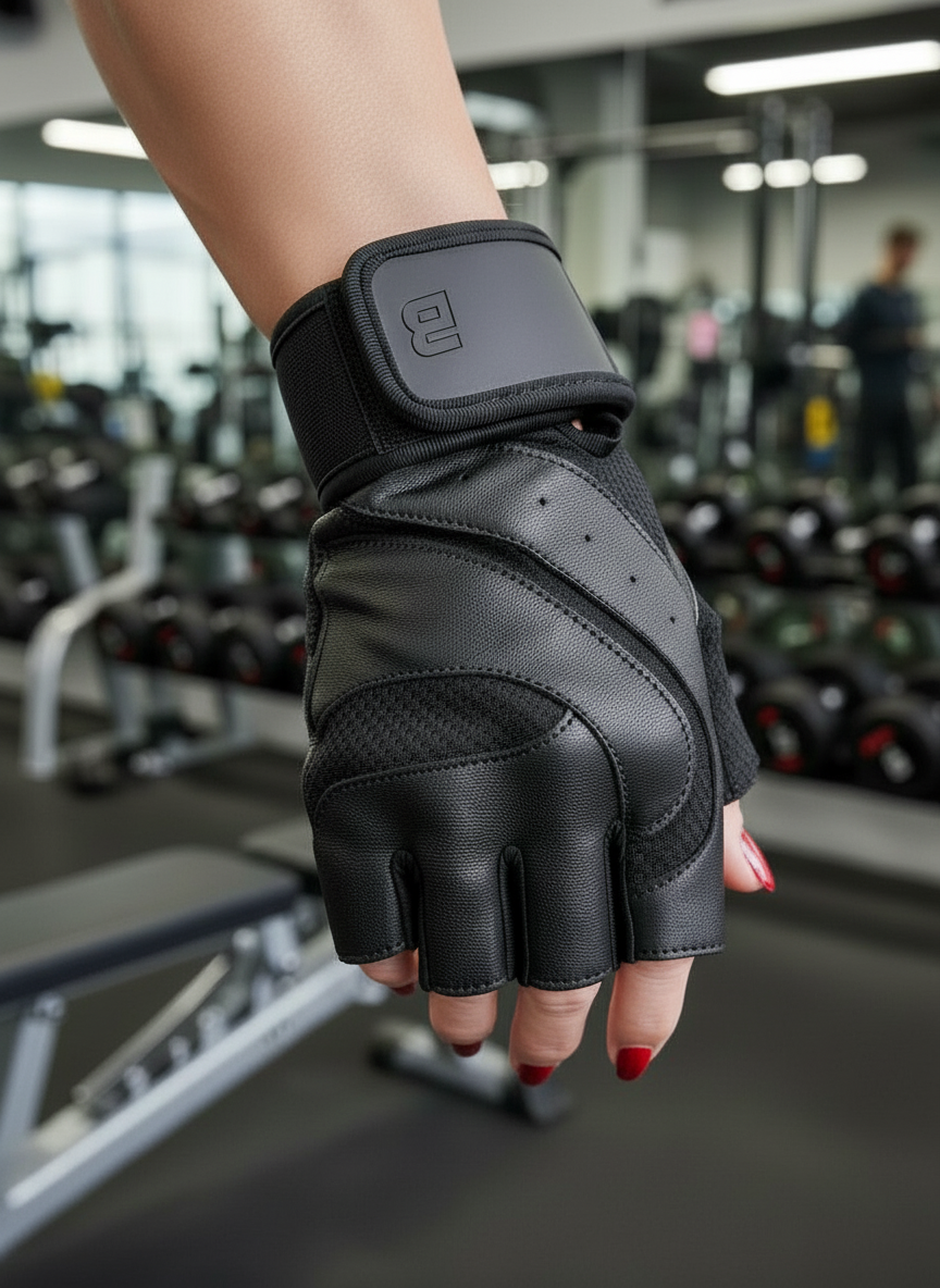 BiotechUSA MARY wrist support leather gloves (Женские тренировочные кожаные перчатки)