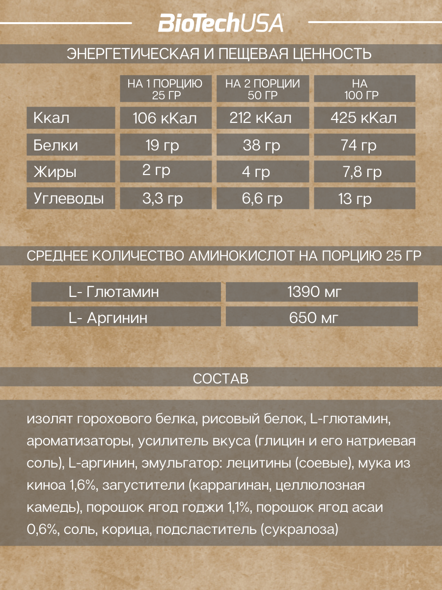 BioTechUSA Vegan Protein 500 г.