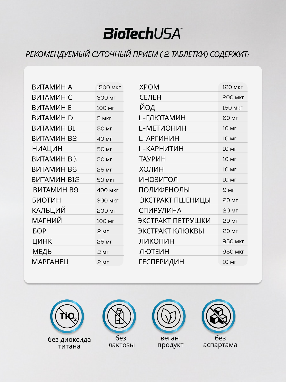 BioTechUSA Multivitamin For Men 60 т.
