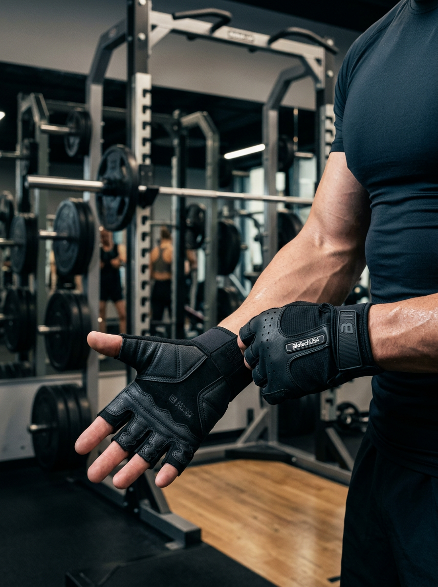BioTechUSA Toronto gloves black (Тренировочные перчатки)