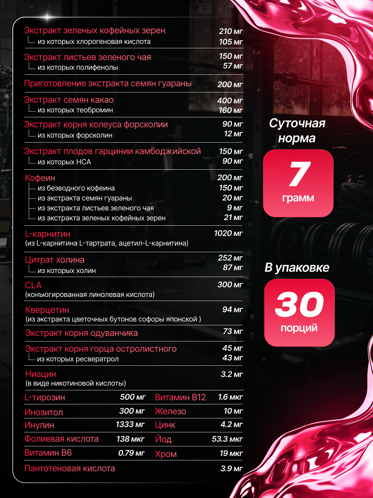 BioTechUSA Black Burn 210 г. (Арбуз)