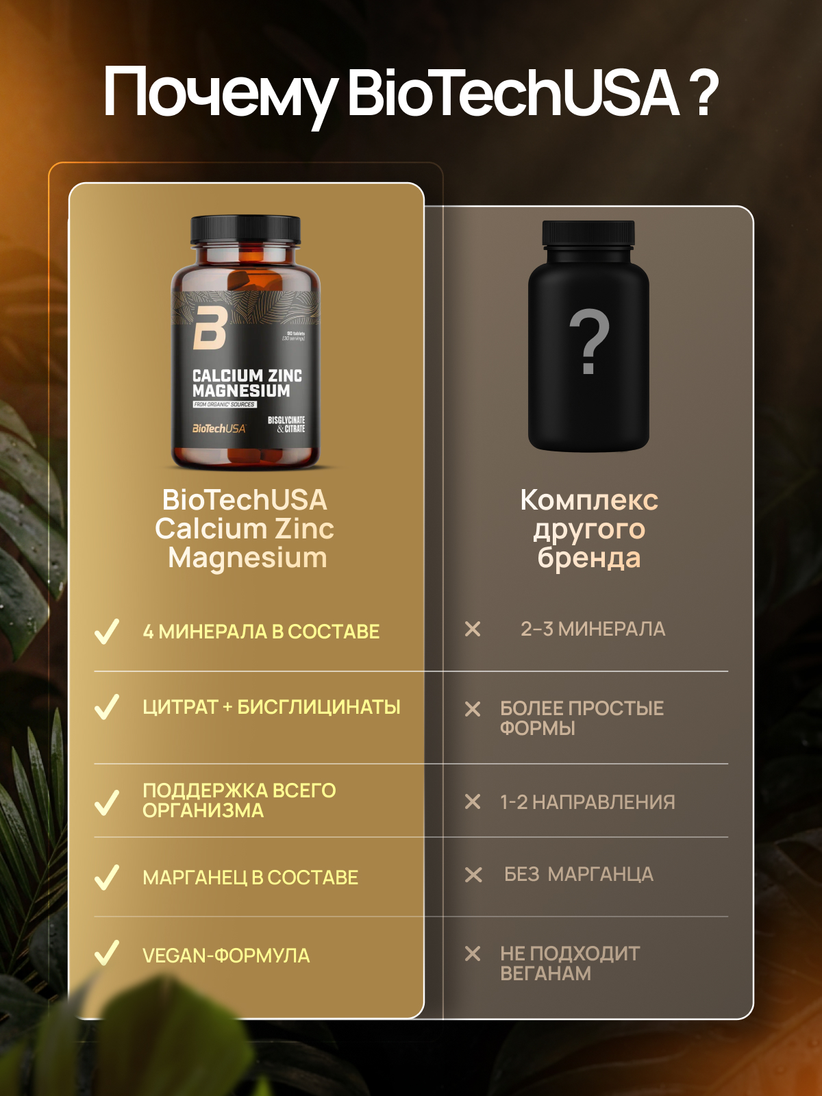 BioTechUSA Calcium Zinc Magnesium from organic sources 90 таб.