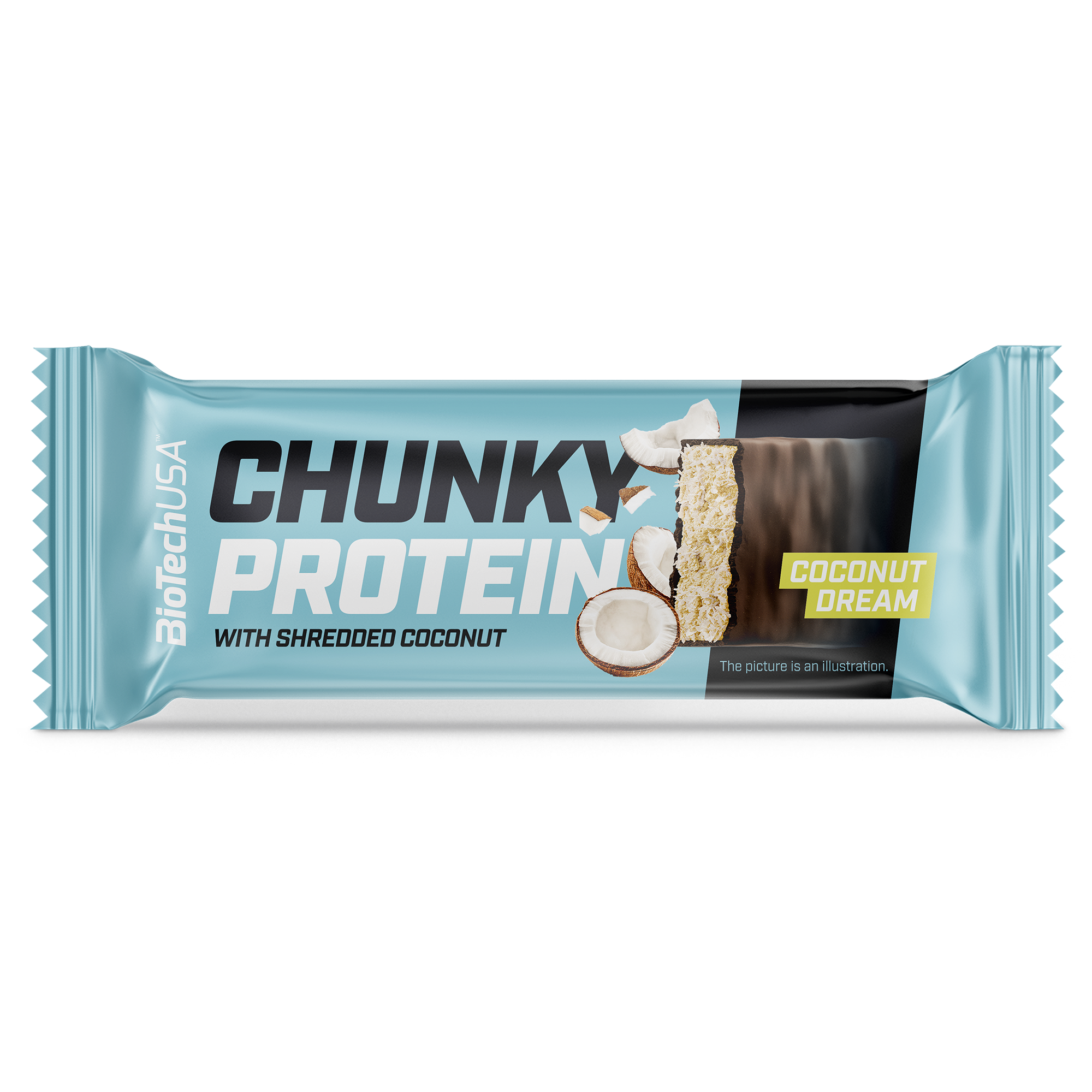 BiotechUSA Chunck Protein 20*50 г. (Кокосовая мечта)