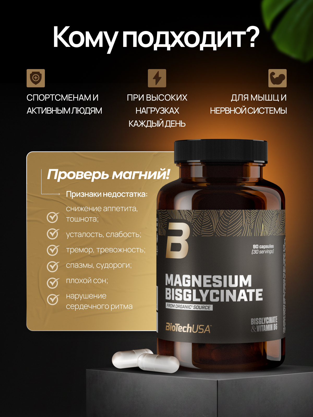 BioTechUSA Magnesium Bisglycinate 90 капс.