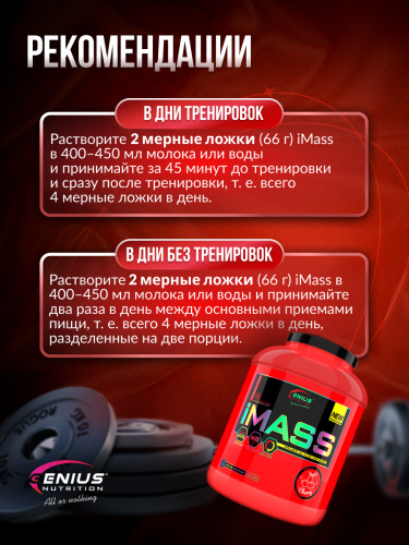 Genius Nutrition iMass 2500 г (Вишня)