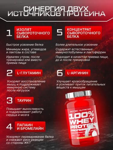Scitec Nutrition 100% Whey Protein Professional 920 г (Арахисовая Паста)