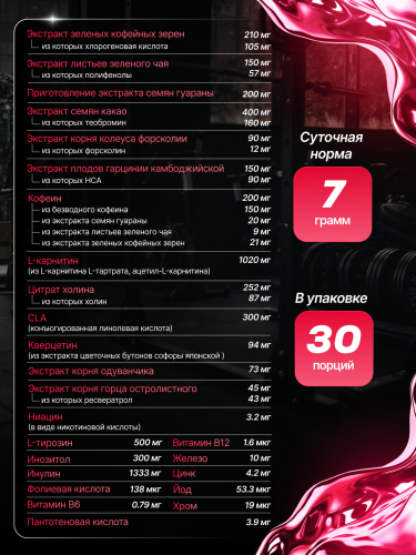 BioTechUSA Black Burn 210 г. (Арбуз)