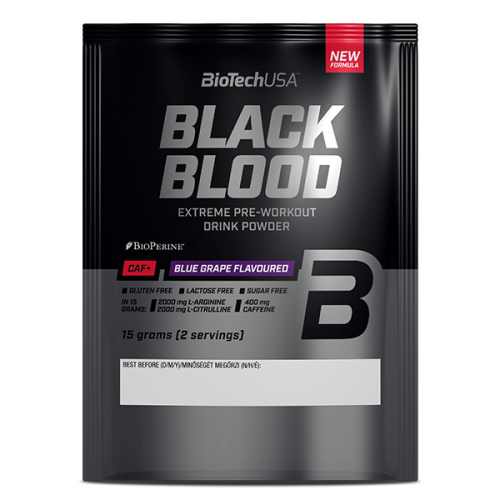 BioTechUSA Black Blood CAF+ пробник 19 г. (Голубой виноград)