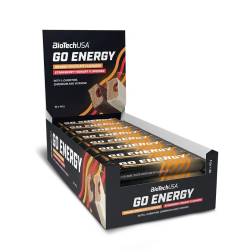BioTechUSA Go Energy Bar 32x40 г. (Апельсин в шоколадной глазури)